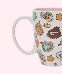 Pusheen Kitchen & Pet>Christmas Cookie & Friends Mug