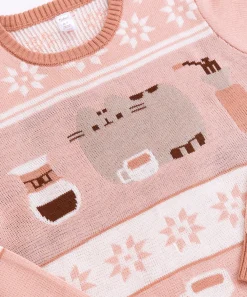 Pusheen Guys & Unisex|Hoodies & Sweaters>Coffee Break Unisex Knit Sweater