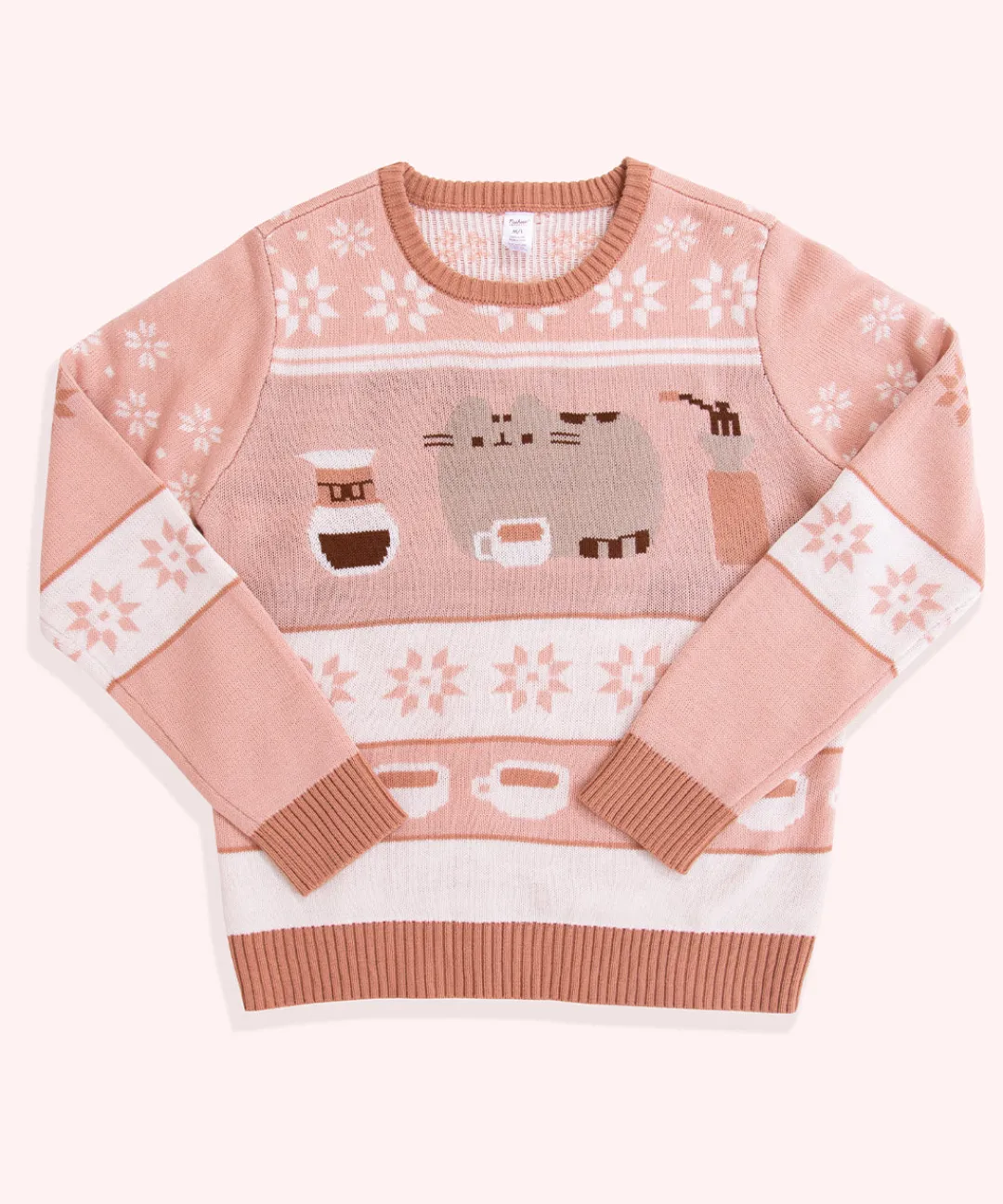 Pusheen Guys & Unisex|Hoodies & Sweaters>Coffee Break Unisex Knit Sweater