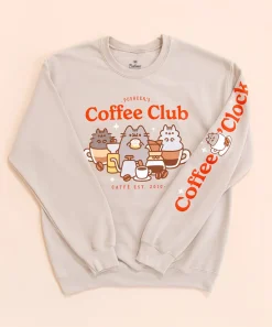 Pusheen Guys & Unisex|Hoodies & Sweaters>Coffee Club Unisex Sweatshirt