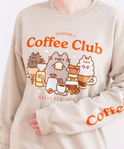 Pusheen Guys & Unisex|Hoodies & Sweaters>Coffee Club Unisex Sweatshirt