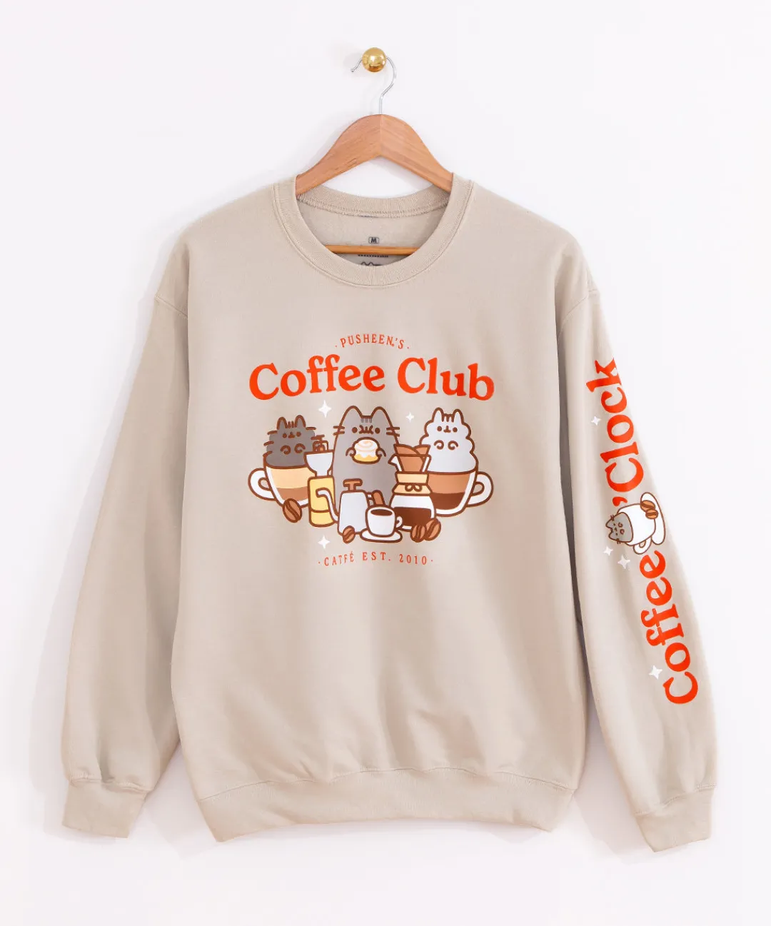 Pusheen Guys & Unisex|Hoodies & Sweaters>Coffee Club Unisex Sweatshirt
