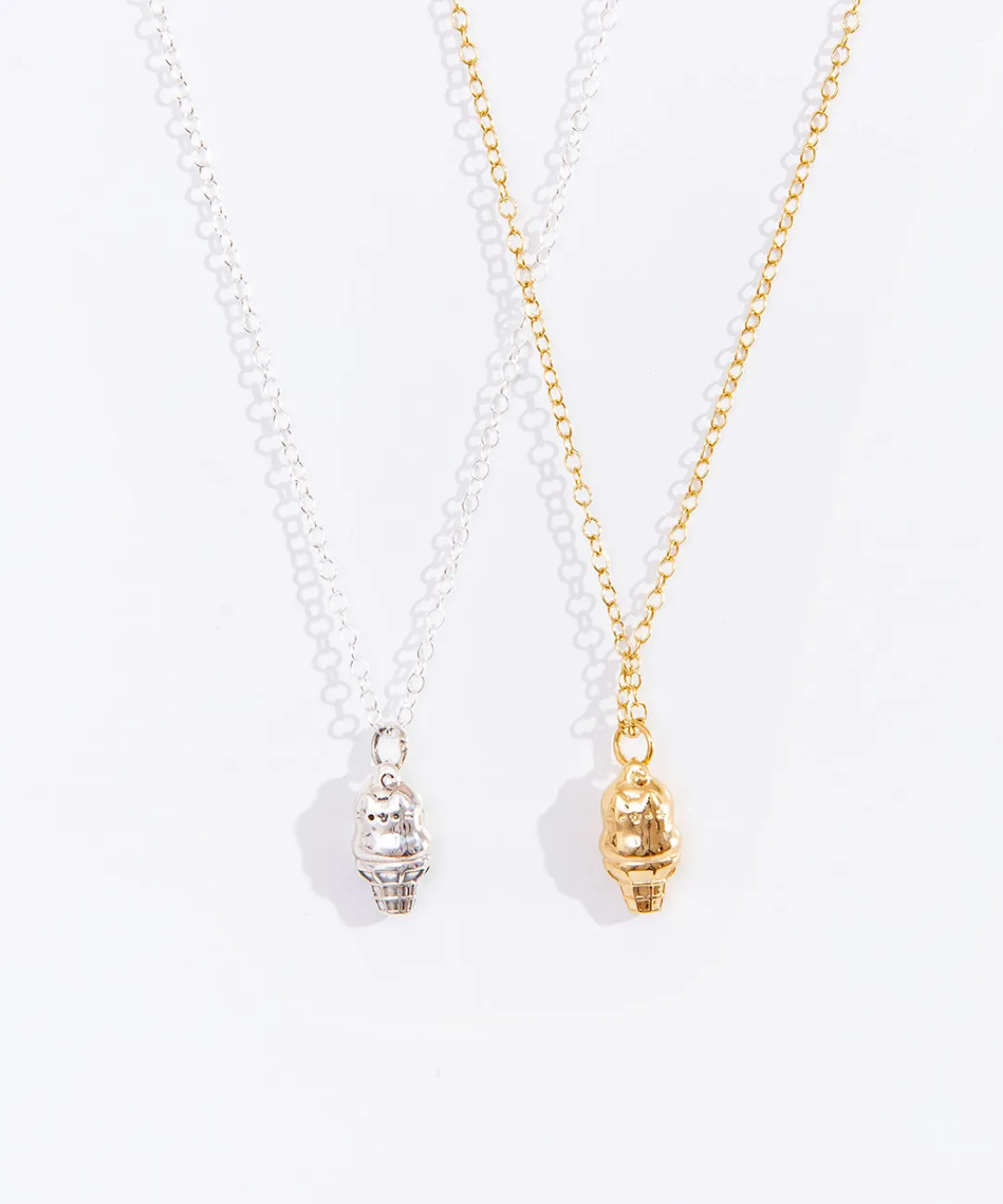 Pusheen Jewelry|Ice Cream>Dipped Cone Charm Necklace