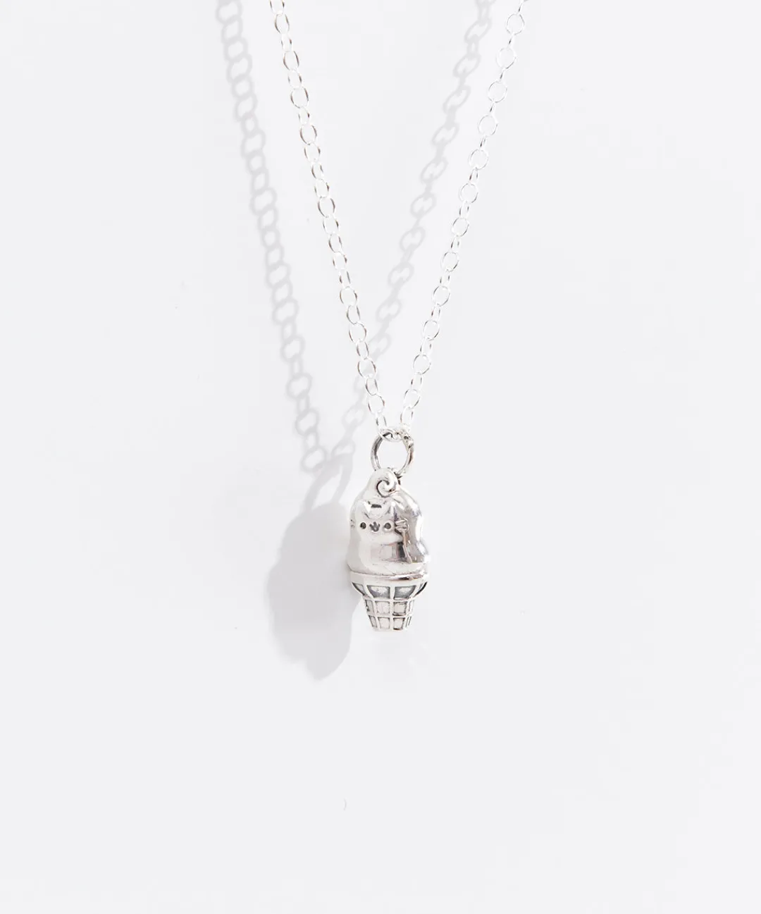 Pusheen Jewelry|Ice Cream>Dipped Cone Charm Necklace