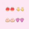 Pusheen Jewelry|Fruits>Fruits 4-Pack Stud Earrings Set
