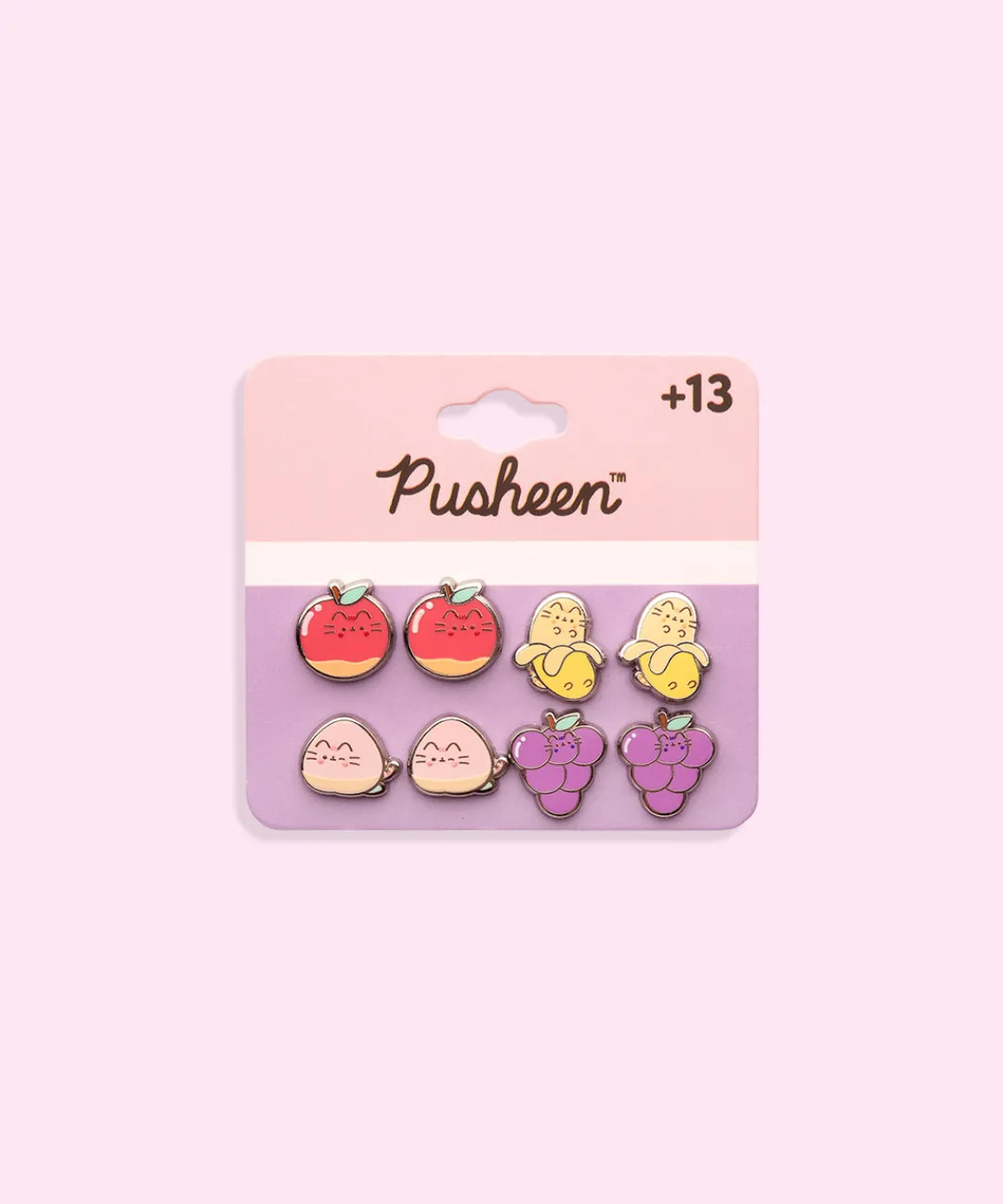 Pusheen Jewelry|Fruits>Fruits 4-Pack Stud Earrings Set