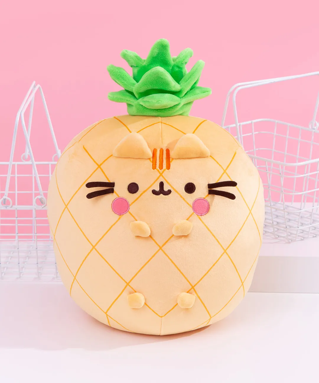 Pusheen Plush & Squisheens|Fruits>Fruits Scented Pineapple Squisheen Plush