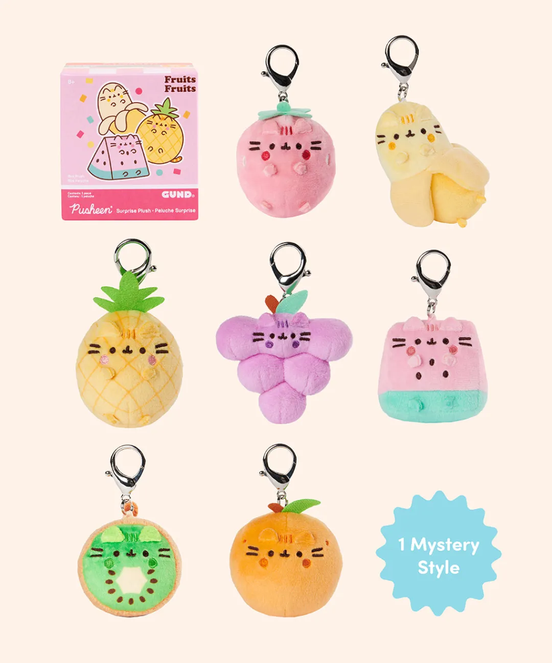 Pusheen Plush Accessories|Surprise Plush & Figurines>Fruits Surprise Plush
