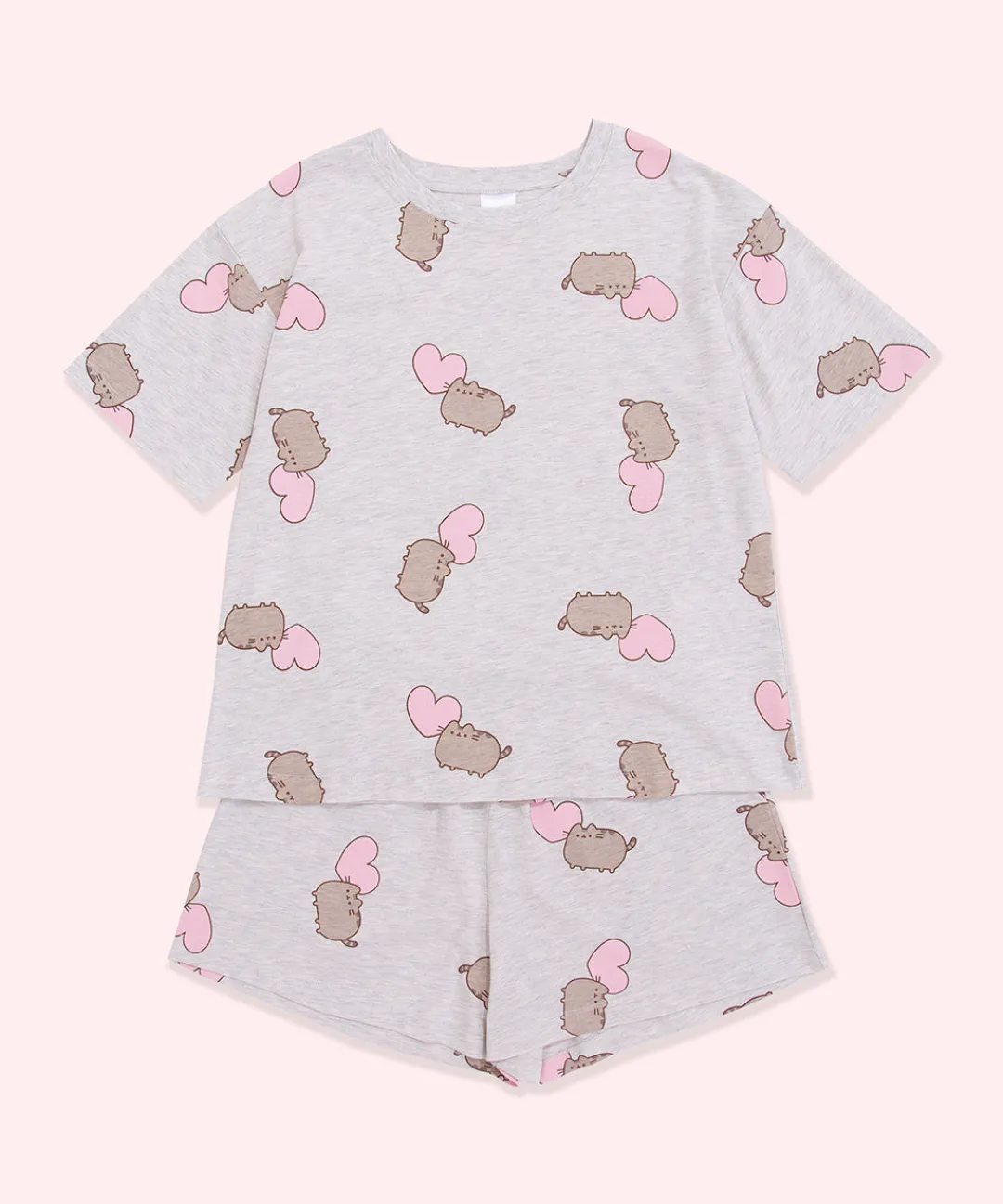 Pusheen Ladies|Lounge & Sleep>Hearts Pajama Set