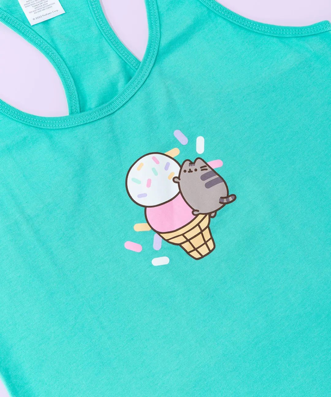 Pusheen Ladies|Tees & Tanks>Ice Cream Cone Ladies Tank