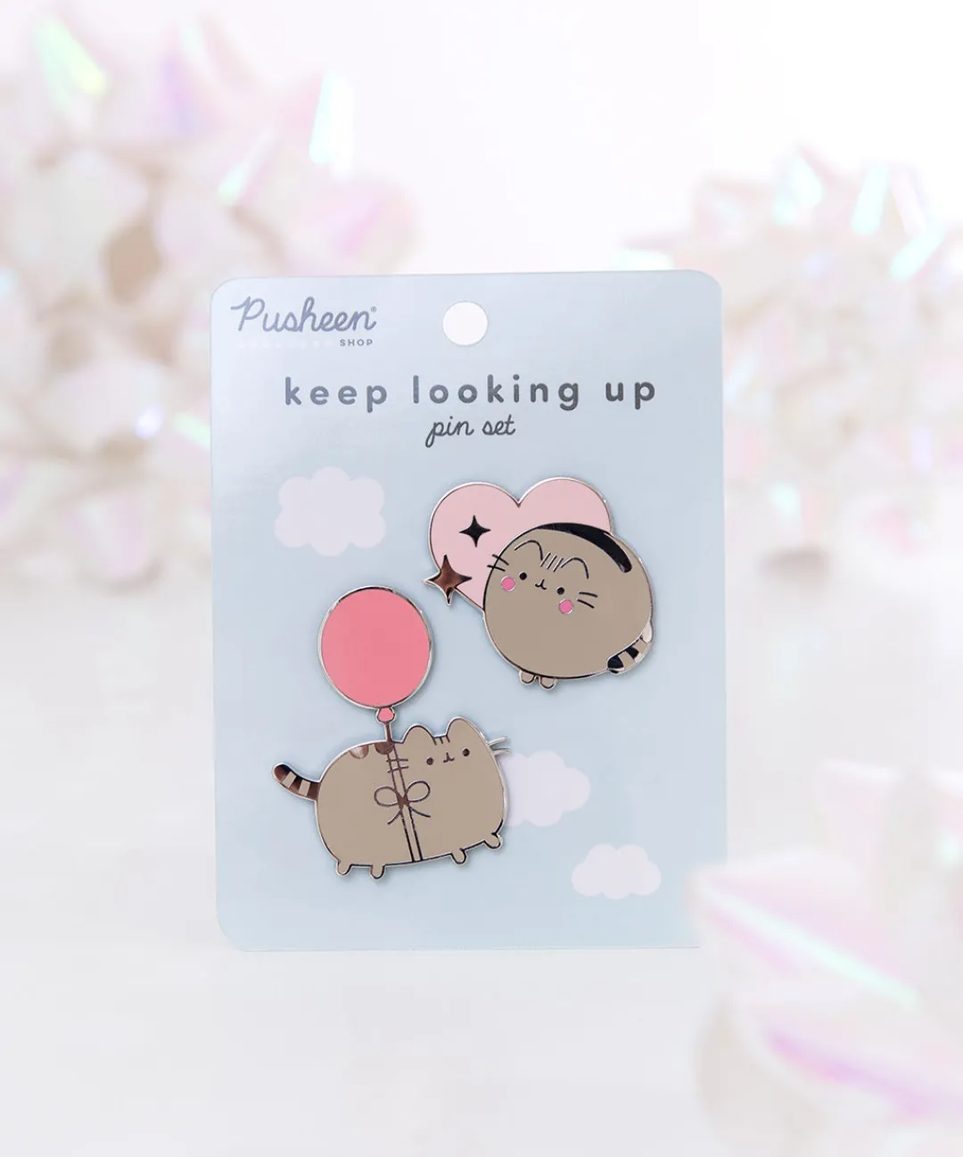 Pusheen Pins & Keychains>Keep Looking Up Pin Set
