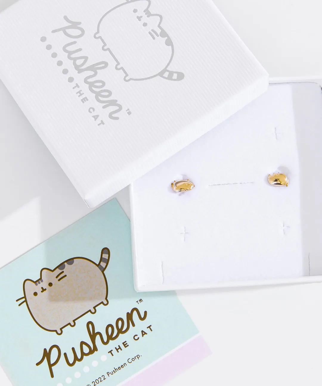 Pusheen Jewelry>Lazy Stud Earrings