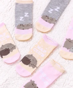 Pusheen Socks & Slippers|Lounge & Sleep>Nap Club 3-Pack Ankle Socks