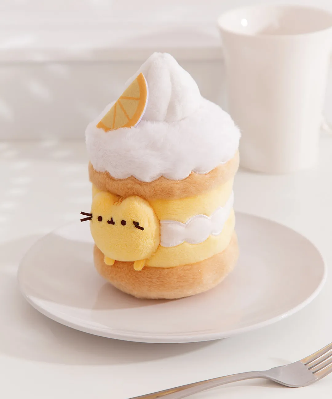 Pusheen Plush & Squisheens|Sweets>Sweets Lemon Cake Plush 2-pc Environment
