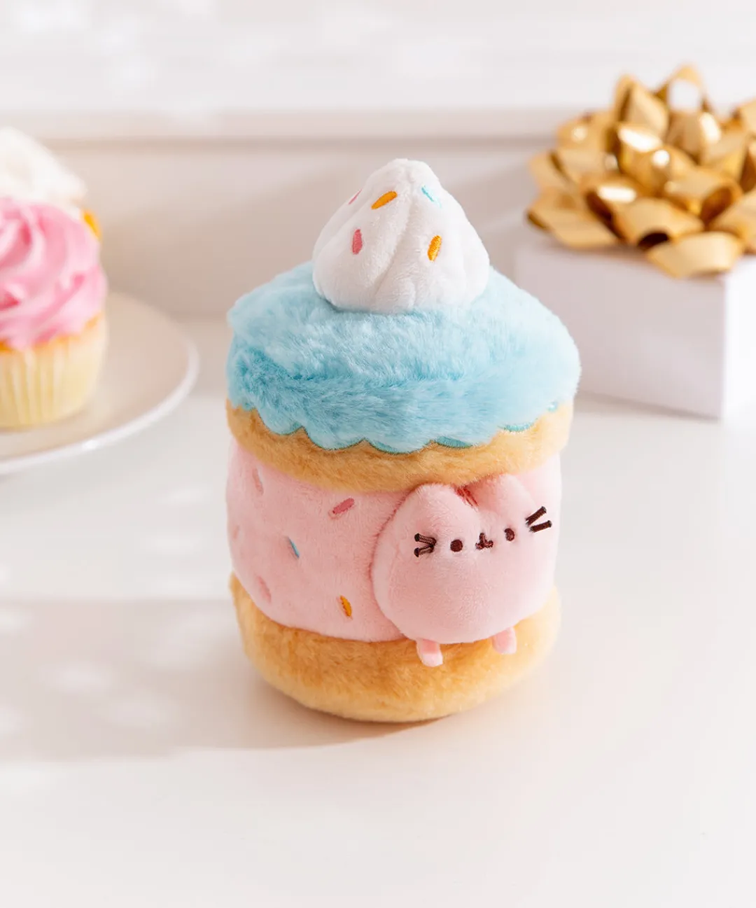Pusheen Plush & Squisheens|Sweets>Sweets Sprinkle Cake Plush 2-pc Environment