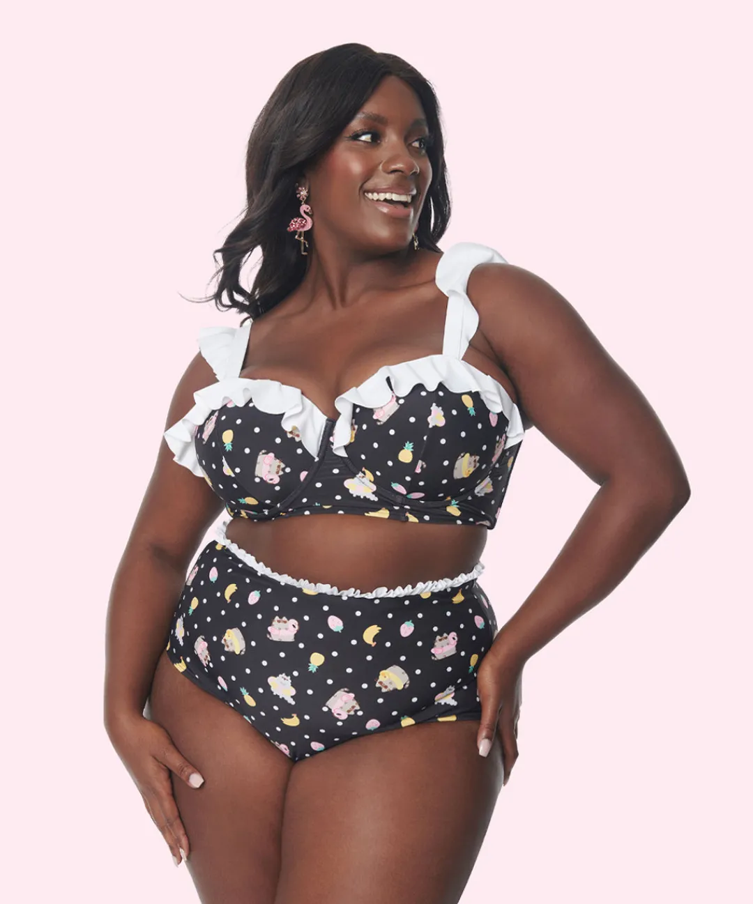 Pusheen Ladies>Tropical Fruit Bikini Set
