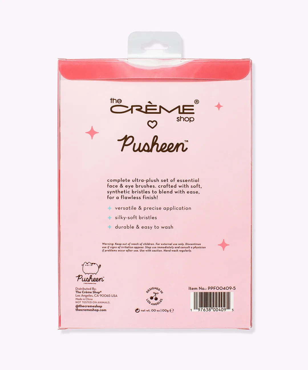 Pusheen Bed & Bath|Beauty & Skincare>The Crème Shop x 5-pc Makeup Brush Set