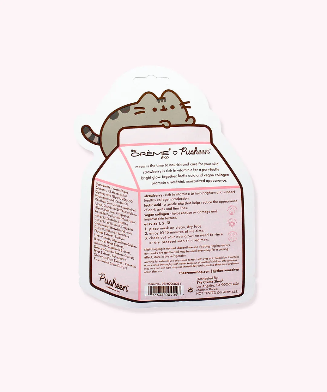 Pusheen Bed & Bath|Beauty & Skincare>The Crème Shop x Sheet Masks - 3-pack